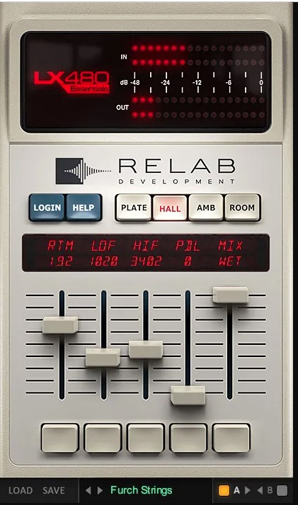 Relab LX480  Essentials Reverb